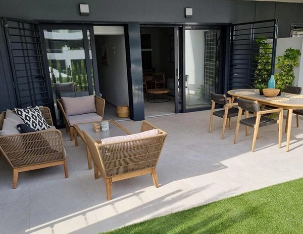 3 dormitorios con jardín